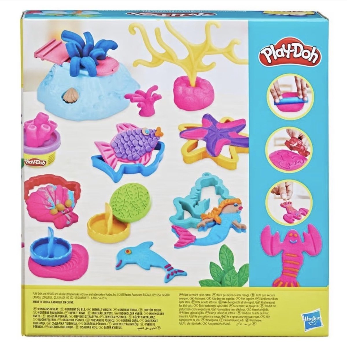 Hasbro - Play-Doh - Onderwater Wereld Set - 20 Gereedschappen + 7 kleipotjes - boetseren - kleien — cadeau in Spellen & Speelgoed - foto 4