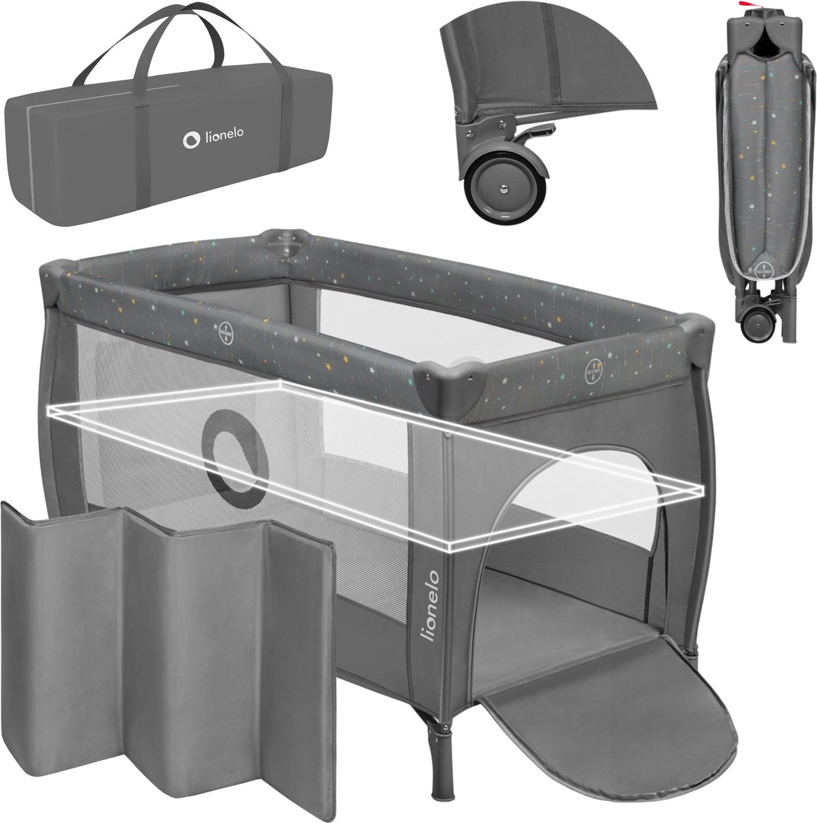 Lionelo Stefi Plus - 4-in-1 Babybed