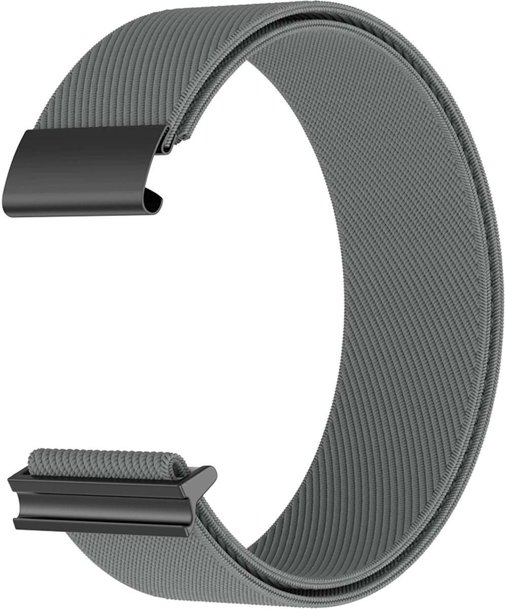 Bandje geschikt voor Whoop 5.0 - Nylon bandje - Armband - Whoop 5.0 band - Whoop horloge - Grijs