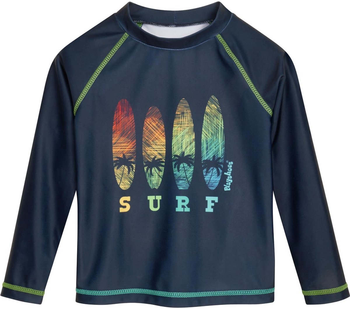 Playshoes UV-beschermend zwemshirt voor kinderen met 1/1-mouwen, Surf 461435