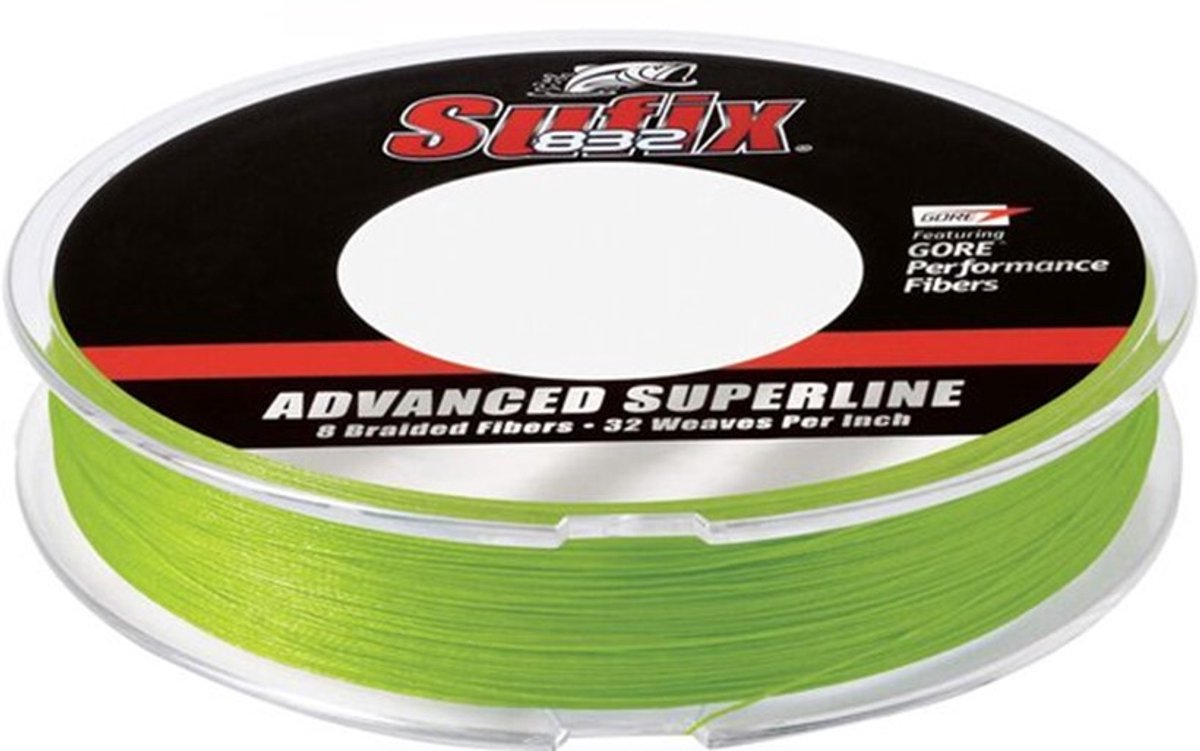Sufix 832 Gevlochten Vislijn 120 M Geel 0.150 mm
