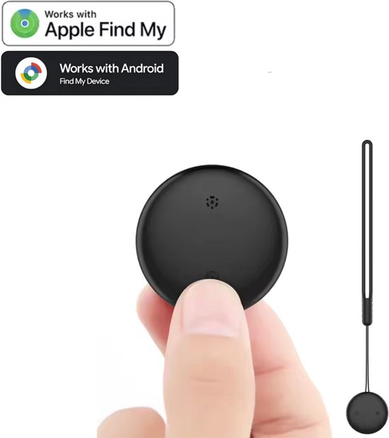 Dual Tracker met hangertje - Geschikt voor IOS en Android - Werkt met Apple Find My en Android Find Hub - GPS Bluetooth Tracker - Sleutel - Huisdier Finder - Slimme tracker met hangertje