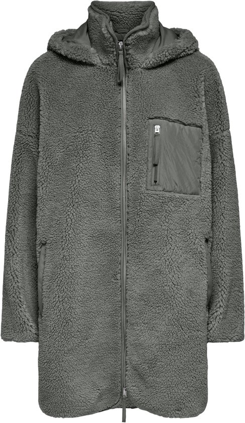Only Jas Onlsascha Sherpa Jacket Life Otw No 15230461 Castor Gray Dames Maat - XS/S