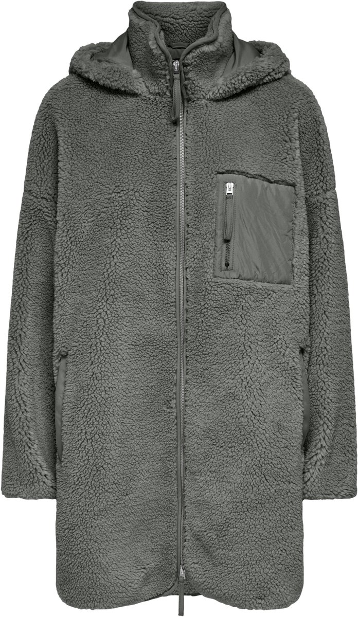 Only Vest Onlsascha Sherpa Jacket Life Otw No 15230461 Castor Gray Dames Maat - XS/S