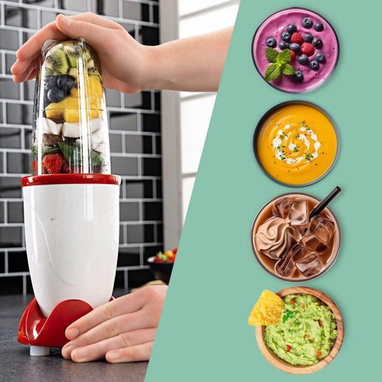 SCH® Mixer staafmixer - Mixer - Mixer handmixer - Wit and Rood - ‎34cm x 13cm x 13cm van Merkloos — afbeelding 3