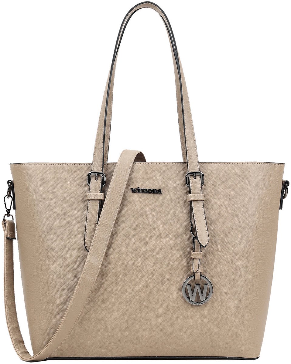 Wimona Laptoptas / Werktas - Dames - 15.6 inch - KyaraOne - Taupe