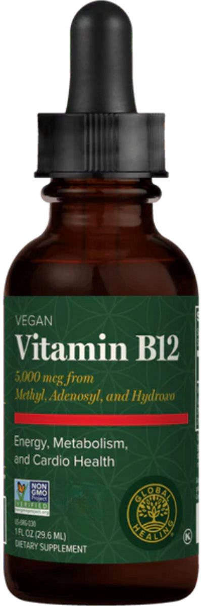 Vitamin B12 | Vloeibaar en hooggedoseerd | Global Healing | 30 ml