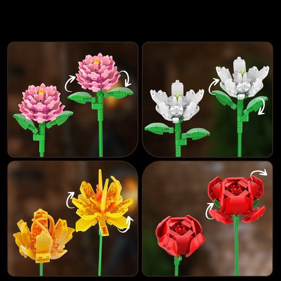 CUBIMANA Bloemboeket Bouwset - 1043 STUKS Bloemboeket Botanische Collectie 15 Kunstbloemen Bouwstenen Huisplant Decor Jubileum Valentijnsdag Verjaardagscadeau voor Volwassenen Kinderen Meisjes 6 CUBIMANA Bloemboeket Bouwset - 1043 STUKS Bloemboeket Botanische Collectie 15 Kunstbloemen Bouwstenen Huisplant Decor Jubileum Valentijnsdag Verjaardagscadeau voor Volwassenen Kinderen Meisjes 6