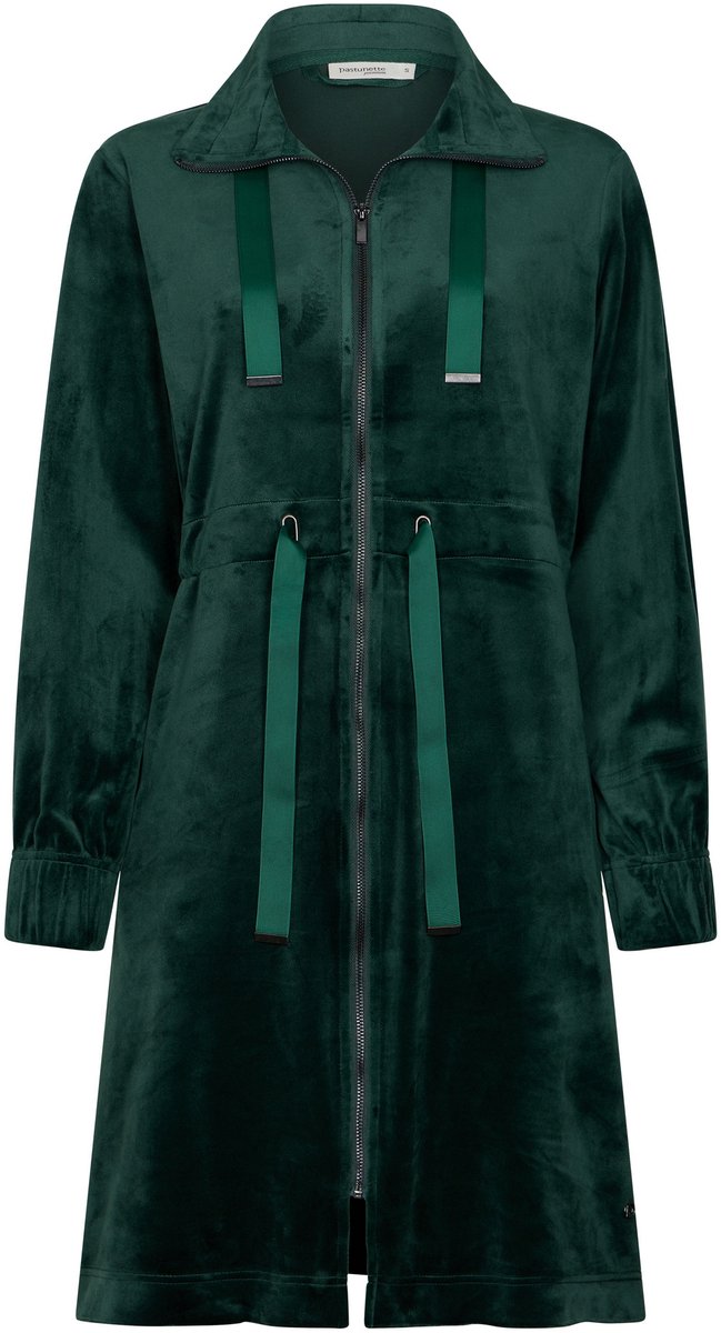 Pastunette Premium - Badjas - Emerald - Velours - Donkergroen