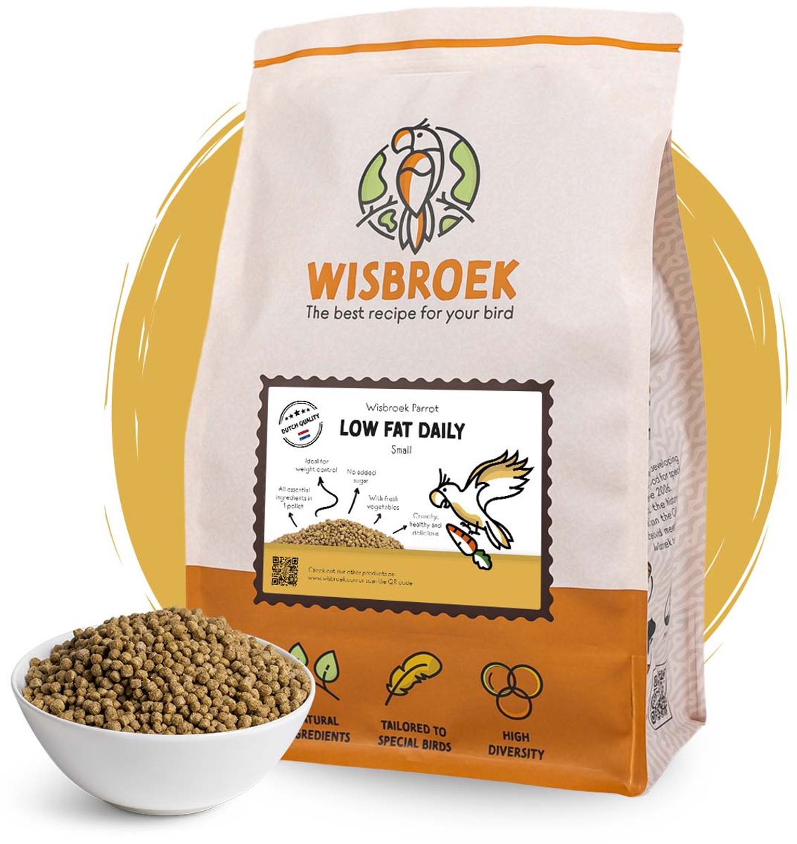 Wisbroek Parrot Low Fat Daily (3 kg)