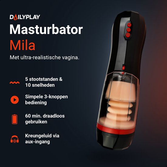 Masturbateur automatique DailyPlay pour homme – 15 positions – Pocket Pussy – Simulateur de pipe – Vagin artificiel – Sex Toys hommes – Fausse chatte