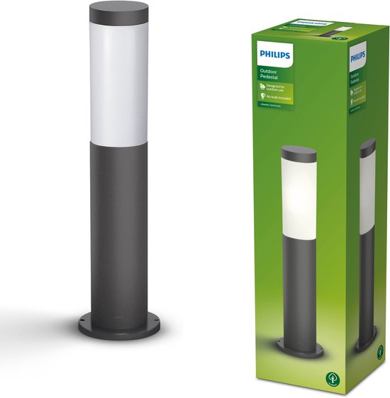 Foto: Philips utrecht pedestal antraciet 20w