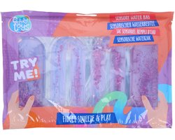 Eddy Toys Sensory Water Bag 3ass - Fidget Speelfiguur - Sensorisch Waterzakje - Stressverlichting - Geschikt vanaf 3 Jaar - Kunststof - 23x15x1,5 cm - Blauw, Roze en Lichtblauw - 2 Jaar Garantie