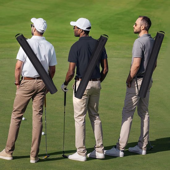 Zwarte golftas met bierhoes, geïsoleerde koeltas voor 7 blikjes, koeltas met bieraccessoire, past op de meeste golftasstijlen en -typen van Caddyswag — afbeelding 2