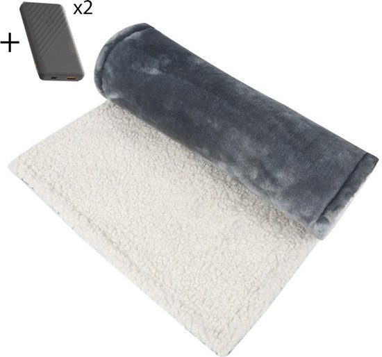 Warmtedeken Elektrisch USB Draagbare Verwarmde Deken met 5 - Warmtedeken - €76,99