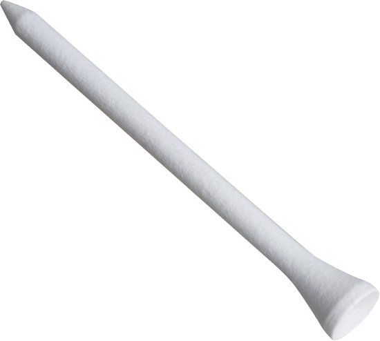 Houten golftee - 70 mm - Wit - 100 stuks van Merkloos — afbeelding 4
