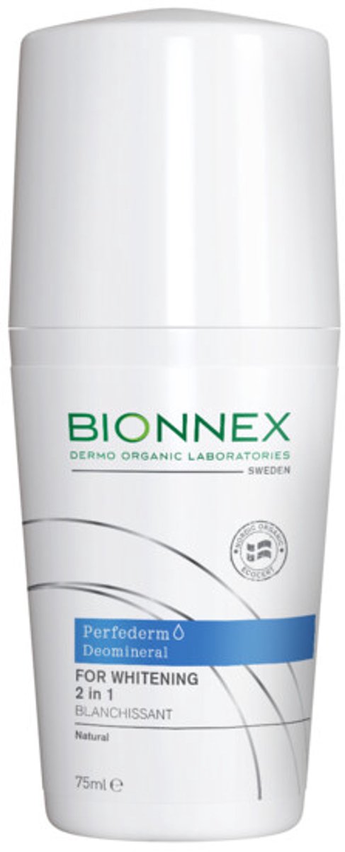 Bionnex Perfederm Deomineral Roller 2 In 1 voor Whitening - 3 x 75 ml - Voordeelverpakking