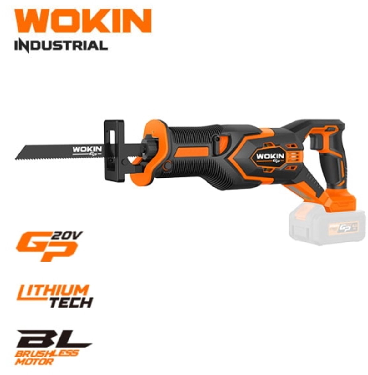 Accu zaag Wokin Li-ion accu 20 v / koolborstel loos
