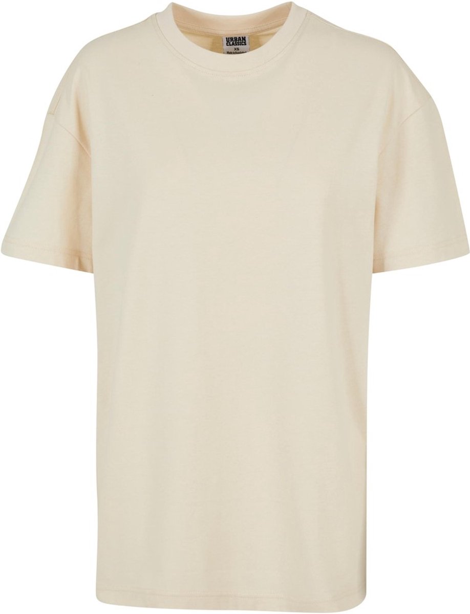 Urban Classics Oversized Boyfriend Dames T-shirt 5XL Ivoorkleurig