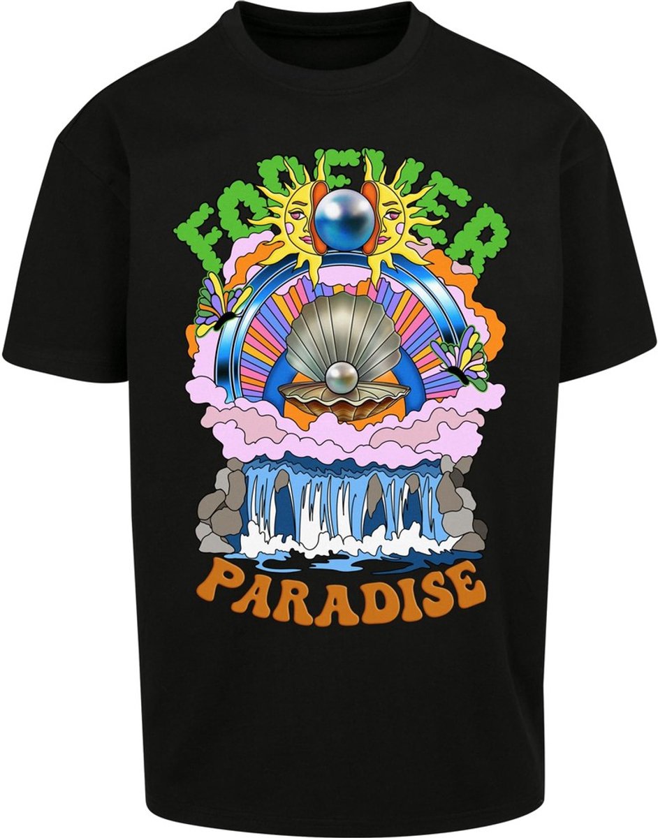 Mister Tee Paradise Oversize Heren T-shirt XS Zwart
