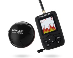 Oplaadbare Draadloze Sonar - Draadloze oplaadbare dieptemeter - Echolood - Visserssonar - Mobiele visvinder - Visdetector - Echolood visserij -Vissen - 100M Waterdiepte - Draagbaar