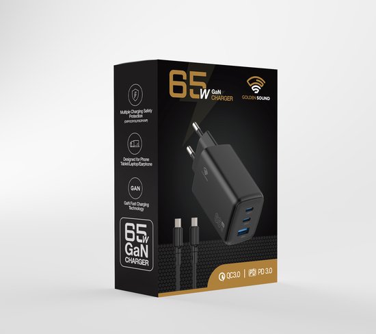 Chargeur Golden Sound 65W (avec cordon)