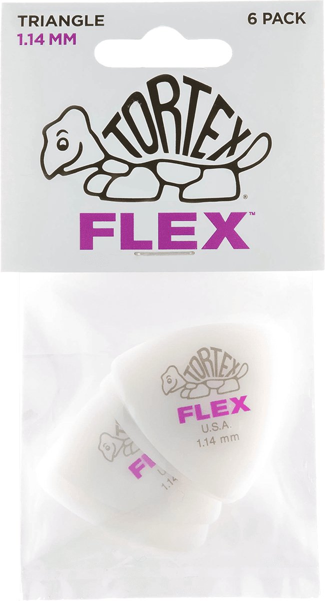 Jim Dunlop flex triangle - Plectrum - 1.14 mm - 6-pack