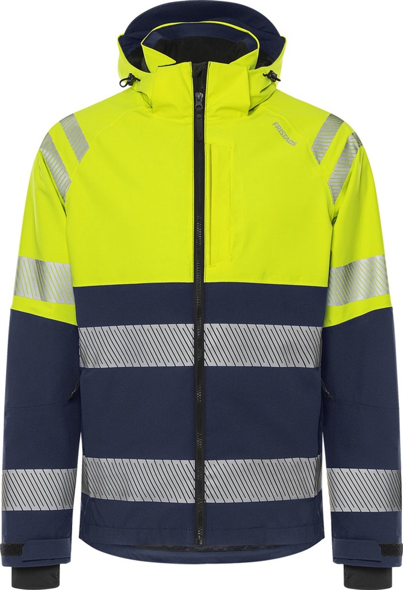 Fristads Hogezichtbaarheids stretch shelljack klasse 2 4690 GLS Hi-Vis Marineblauw