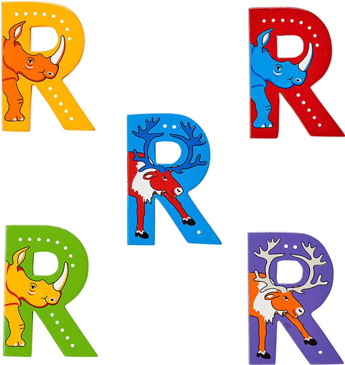 Hoofdletter R (assorti geleverd)