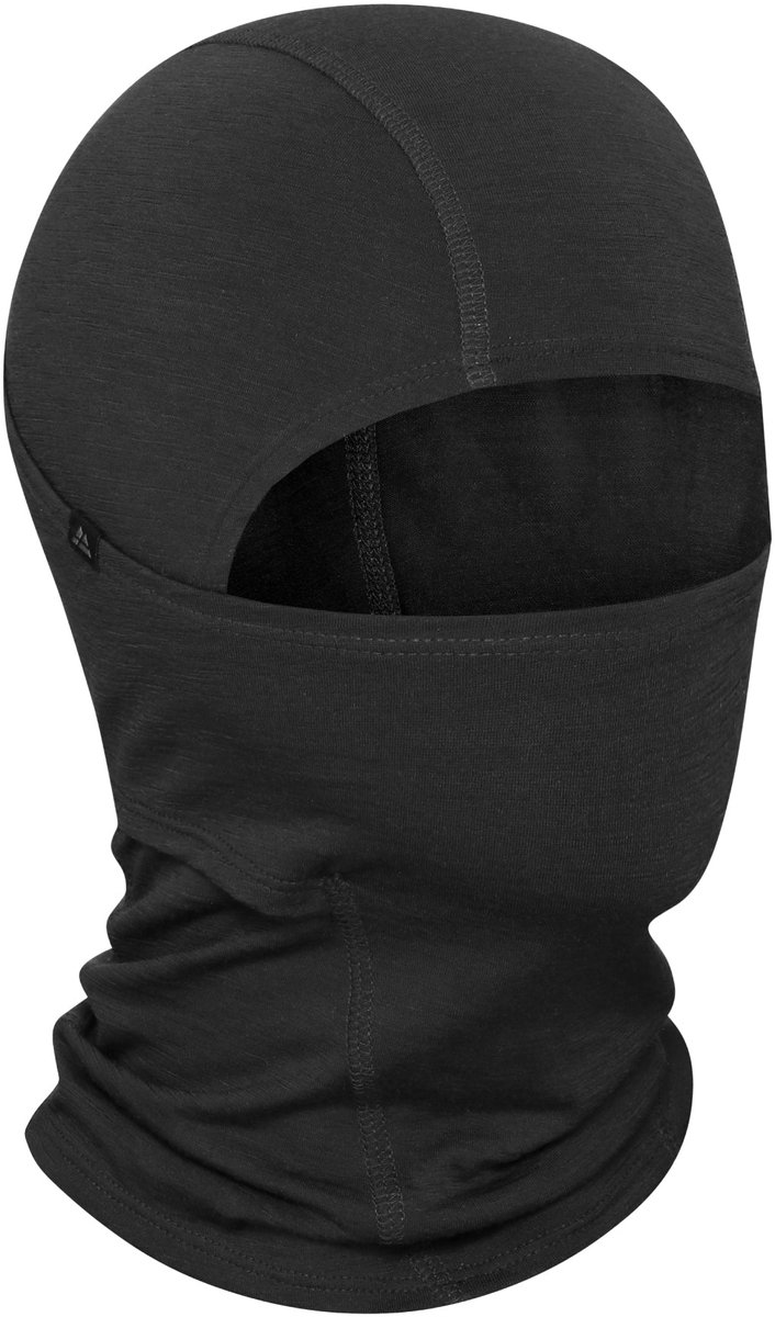 DANISH ENDURANCE Merinowol Balaclava Lichtgewicht Sjaal Functioneel Gezichtsmasker Unisex – /XL Zwart