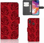 Samsung Galaxy A70 Hoesje Red Roses