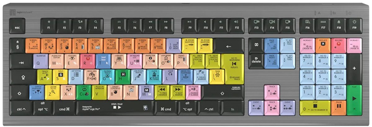 LogicKeyboard Logic Pro X Astra 2 UK (Mac) Logic Pro X Tastatur english - Toetsenbord