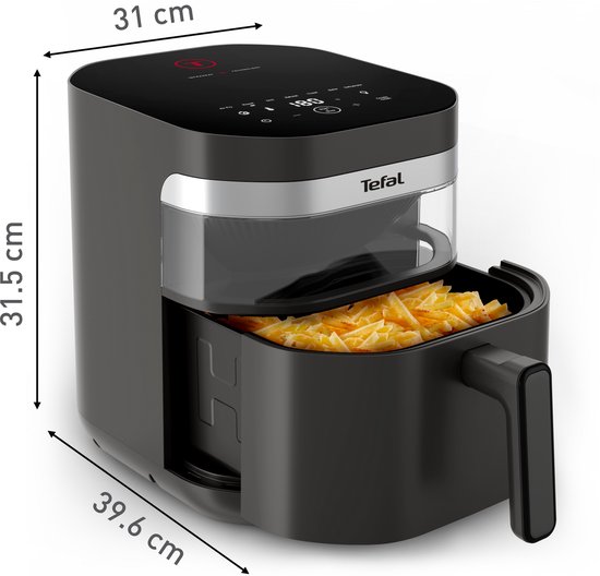 Tefal Easy Fry Infrared EY832H - Airfryer 7L - 1700W - Infraroodtechnologie - 2x Sneller Warm - 8 Programma's - Voor 8 Personen
