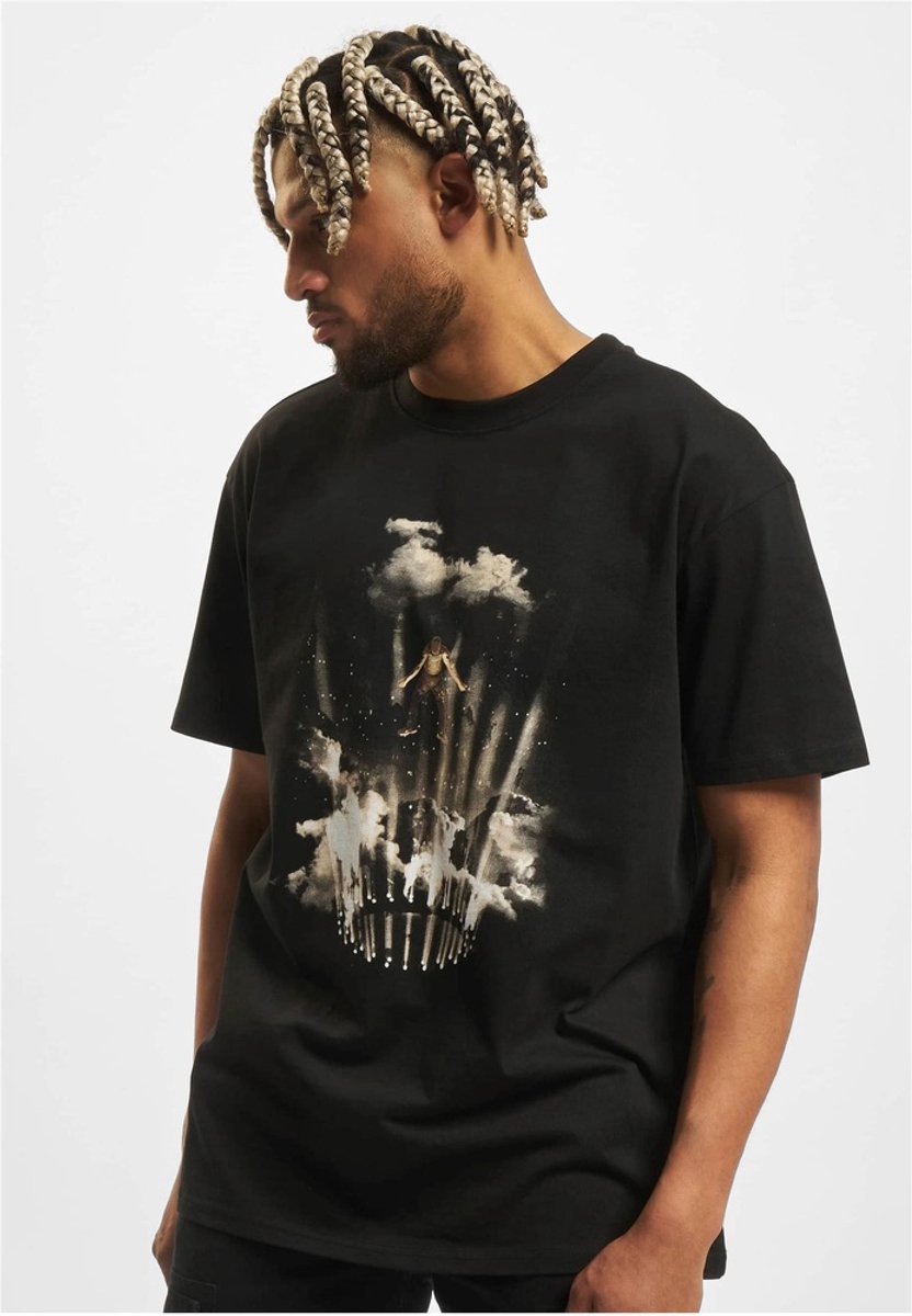 Mister Tee Flashing Lights Heren T-shirt 5XL Zwart
