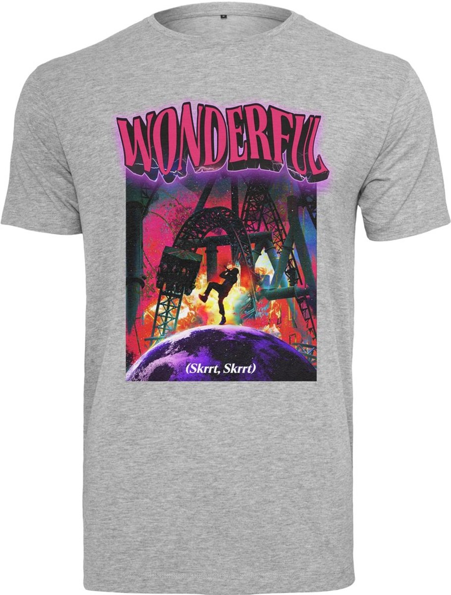Mister Tee Wonderful Heren T-shirt M Grijs