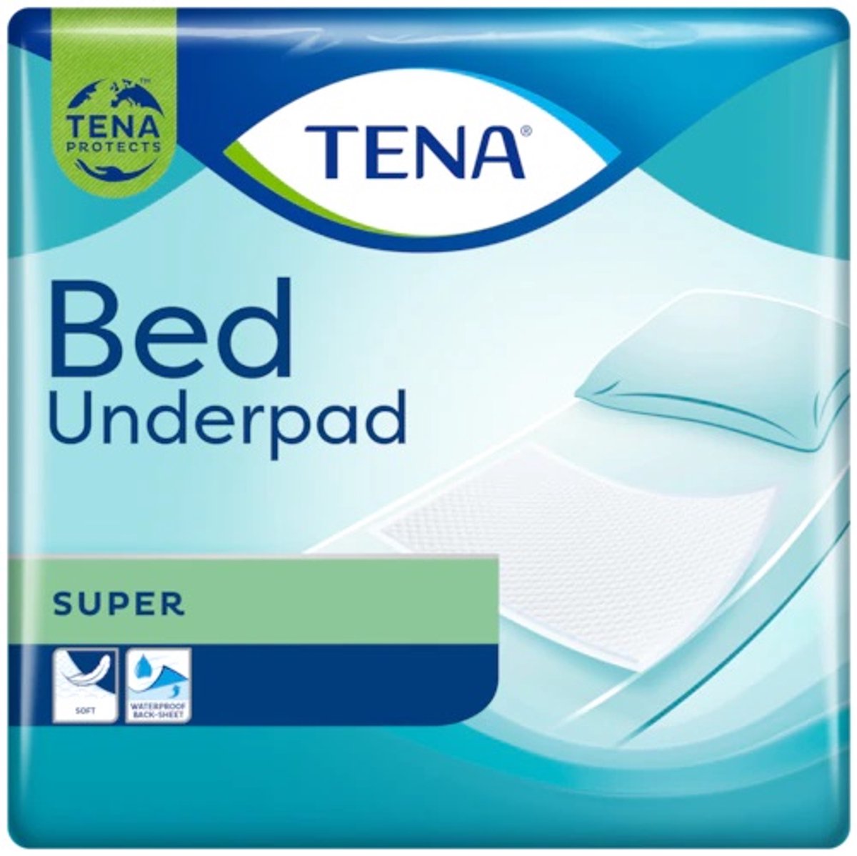 Tena Bed Super 60 x 60 cm - 1 paquet de 30 protections