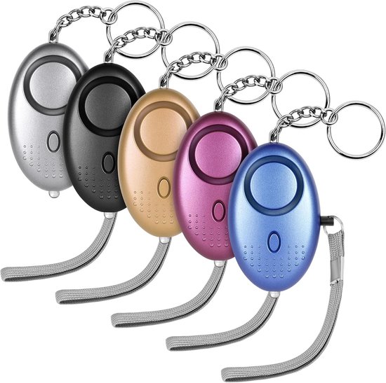 Sirène D'alarme D'urgence De Sécurité Personnelle 120dB Avec Lampe De Poche, Porte-clés D'alarme