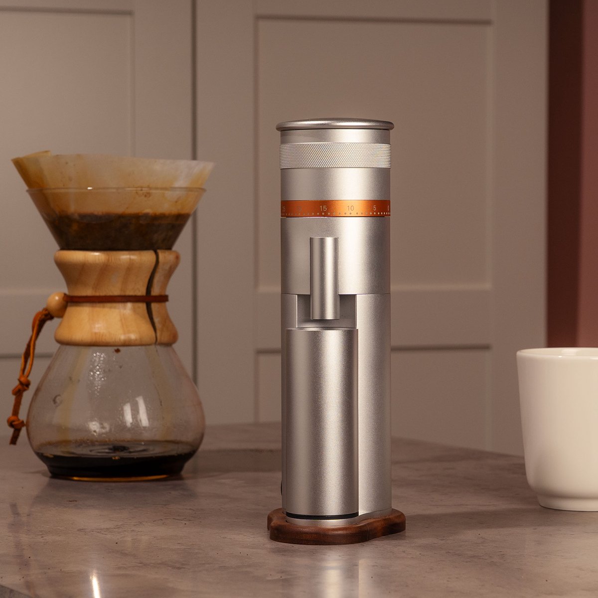 SORSO Elektrische koffiemolen - Zilver