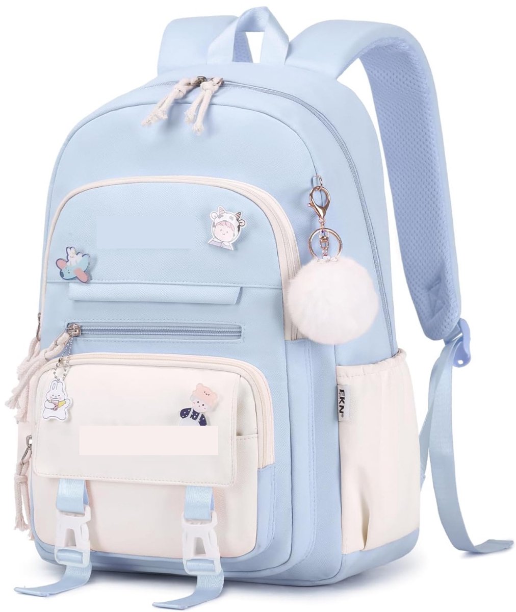 Waterdichte rugzak voor meisjes - School rugtas - Rugzak Meisje - Rugzak - Tieners - lichtgewicht - duurzaam - grote capaciteit - voor Reizen, School, Woon-Werkverkeer - blauw