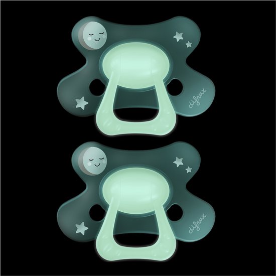 Difrax Natural Fopspeen - 18+ Maanden - Glow in the Dark - 2 Stuks van Merkloos — afbeelding 2
