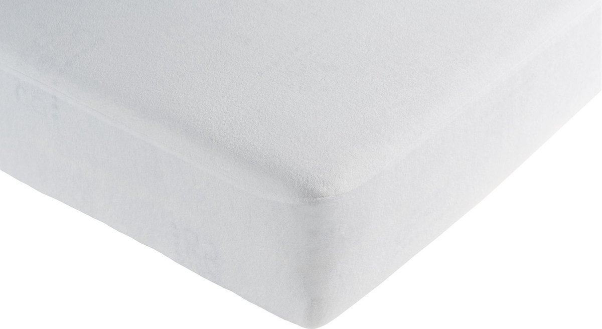 Hotel Home Collection topper & Hoeslaken in 1 - 90 x 200/220 x 12 cm - Wit