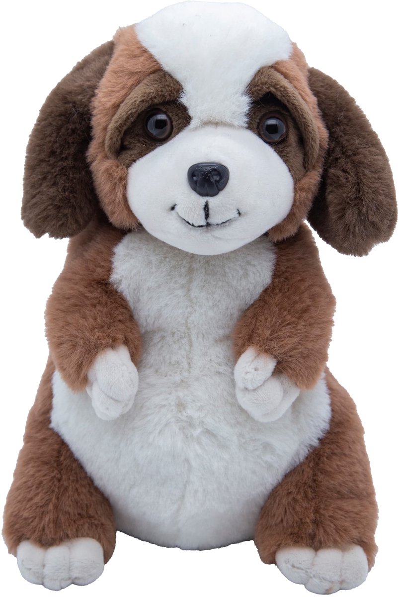 Cute since 1999 - Knuffel Saint Bernard - Zittende Saint Bernard Speelgoed- Baby knuffel - 21cm