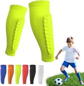 Protège-tibias Football TELAIN Protège-tibias Enfants Football - Avec Protection Cheville - Respirant Léger Accessoire Football Junior