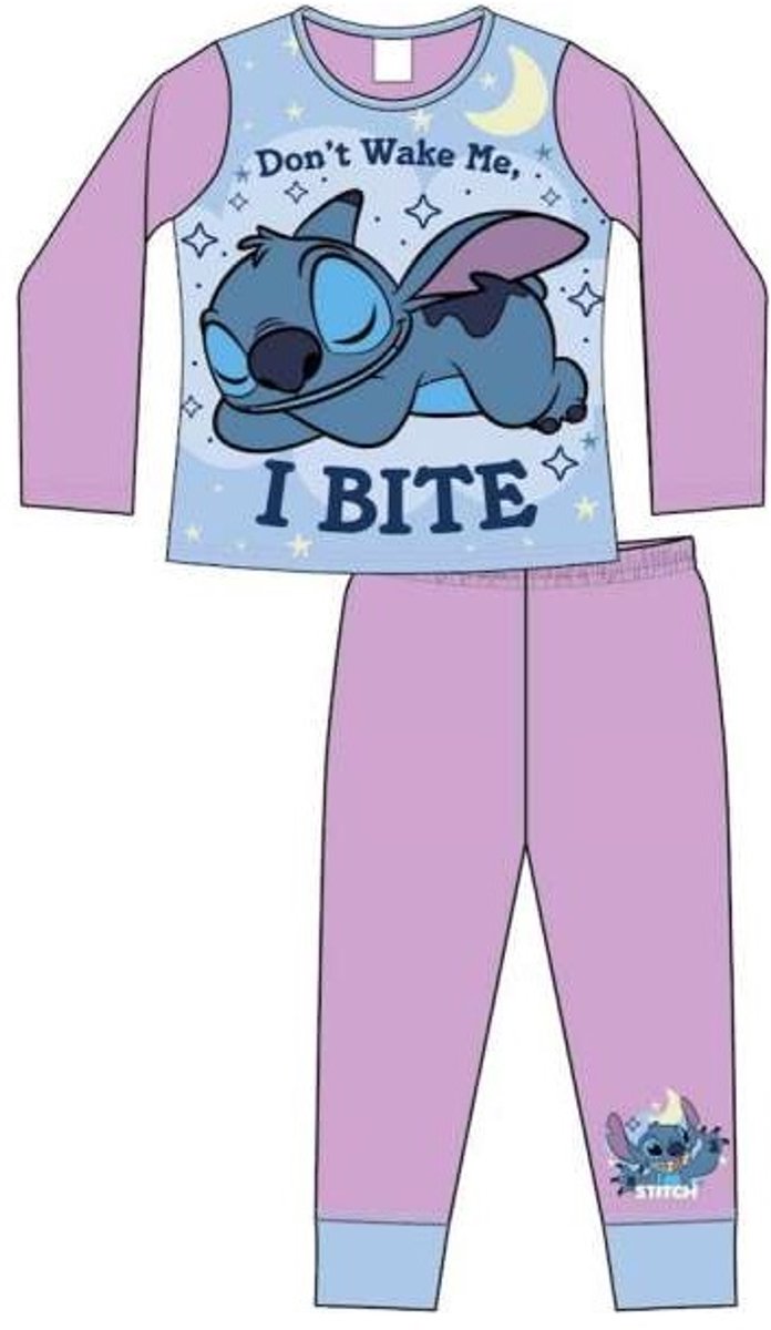 Disney Lilo en Stitch - Pyjama - "I Bite" - Stitch & Angel - Kinderpyjama Multicolor