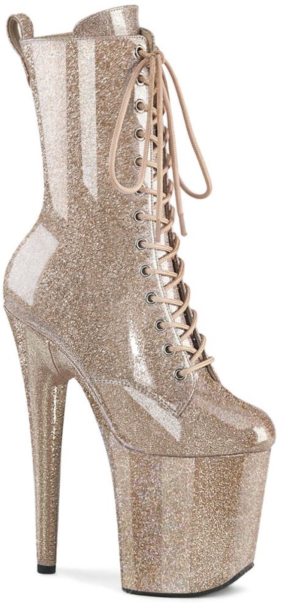 Pleaser FLAMINGO-1040GP Plateau Laarzen 41 Shoes Champagne