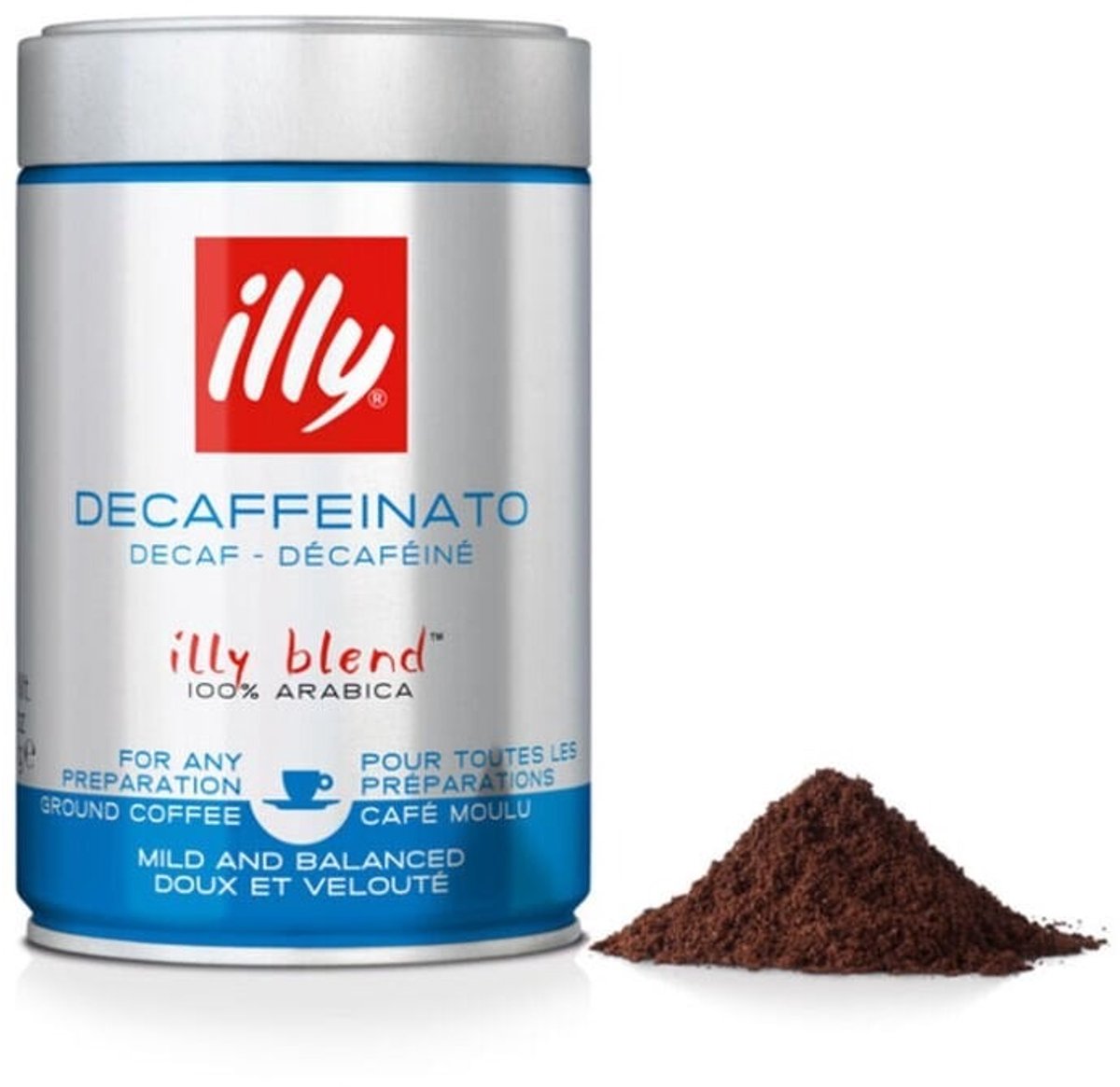 Illy Decaffeinato - gemalen koffie - 250 gram