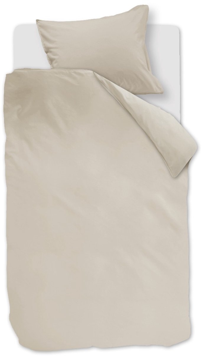 Linolux Dekbedovertrek Washed Cotton Stone 1 persoons
