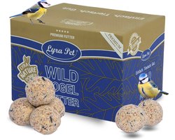 200 stuks. Lyra Pet® Premium mezenbolletjes zonder netje, 85 g per stuk