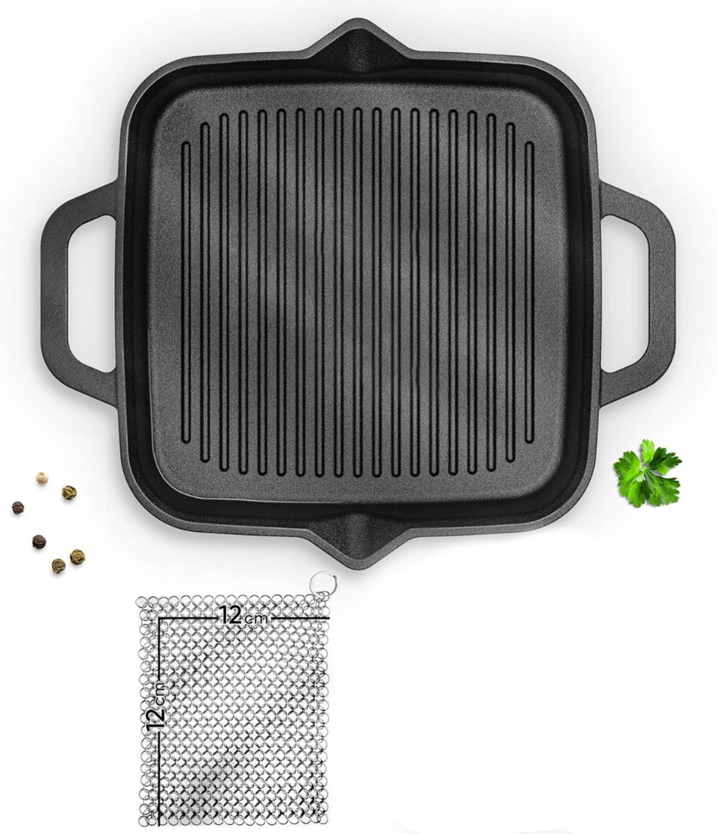 Gietijzeren Pan Bbq - Gietijzeren Skillet - Grillplaat