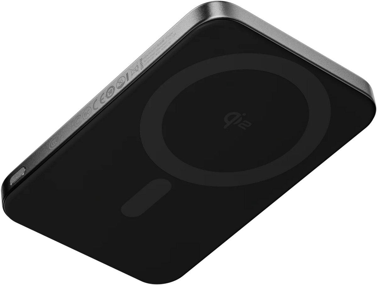SHARGE AeroMag Powerbank 5000mAh - Ultra Slim Zwart - afbeelding 2